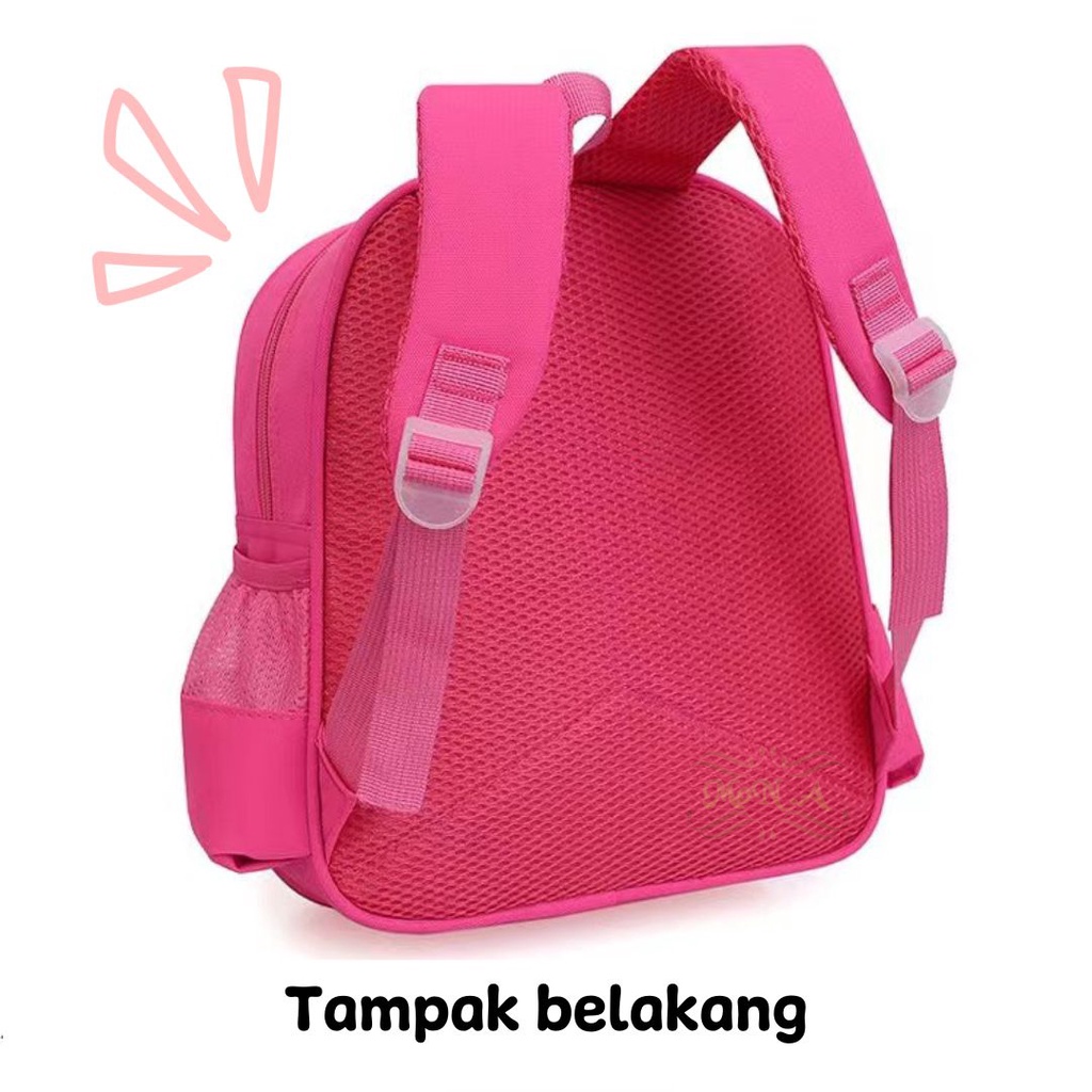 [MONA] Tas Sekolah Ransel Anak Motif Timbul Dengan Karakter Lucu - M0218