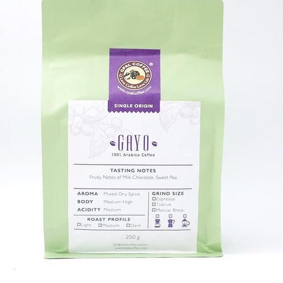 

✯ Opal Coffee - Gayo Arabica Roasted Beans 250g ♦