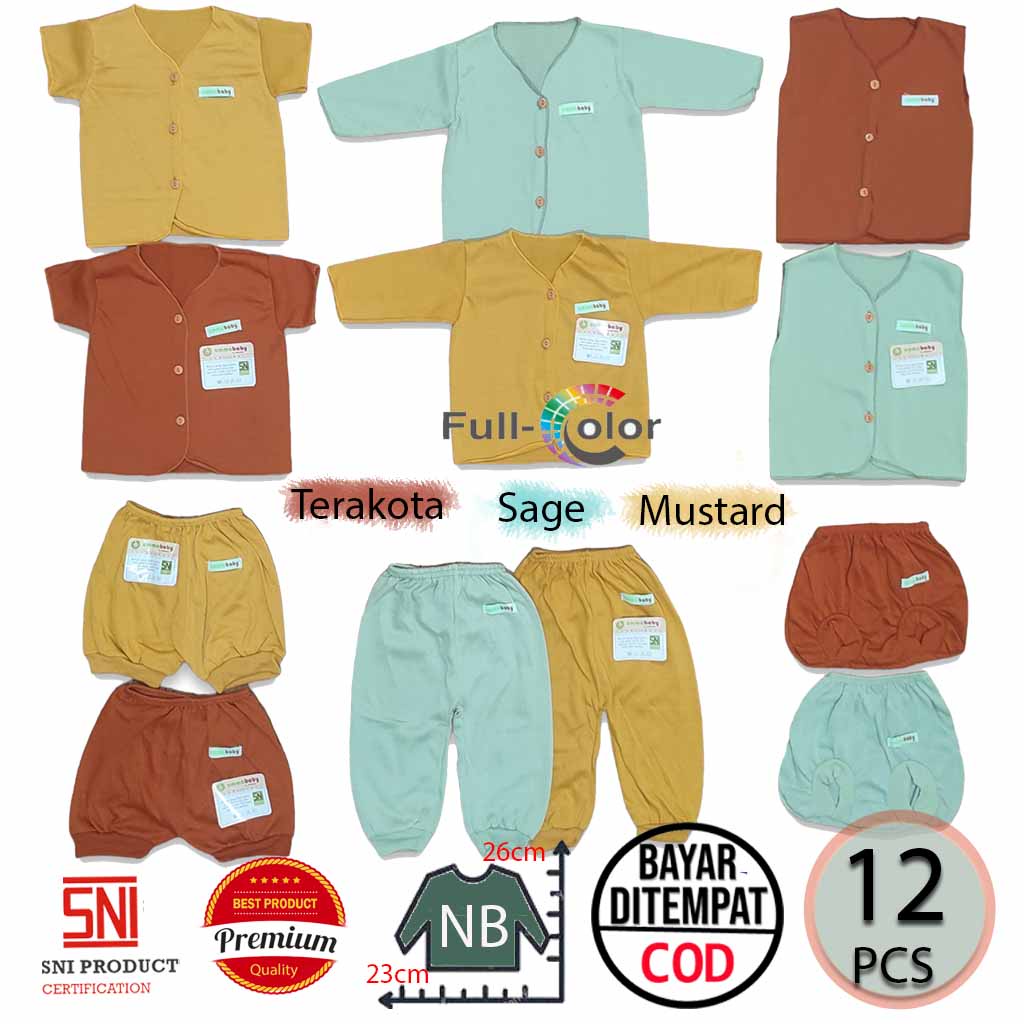 18 PCS Paket Baju Bayi Laki Perempuan Celana Bayi Setelan Bayi Baju Bayi Newborn Baju Bayi Baru Lahir Baju Bayi Cewek Cowok / Paket Baju Bayi Newborn Celana bayi Paket Lengkap Baju Bayi / Perlengkapan Bayi Baru Lahir Kado Gift Set Baby Girl Boy Terakota