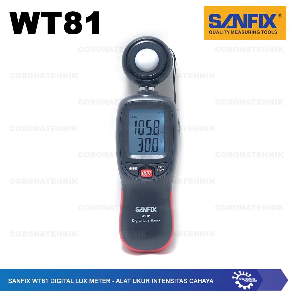 Alat Ukur Intensitas Cahaya - Sanfix WT81 Digital Lux Meter