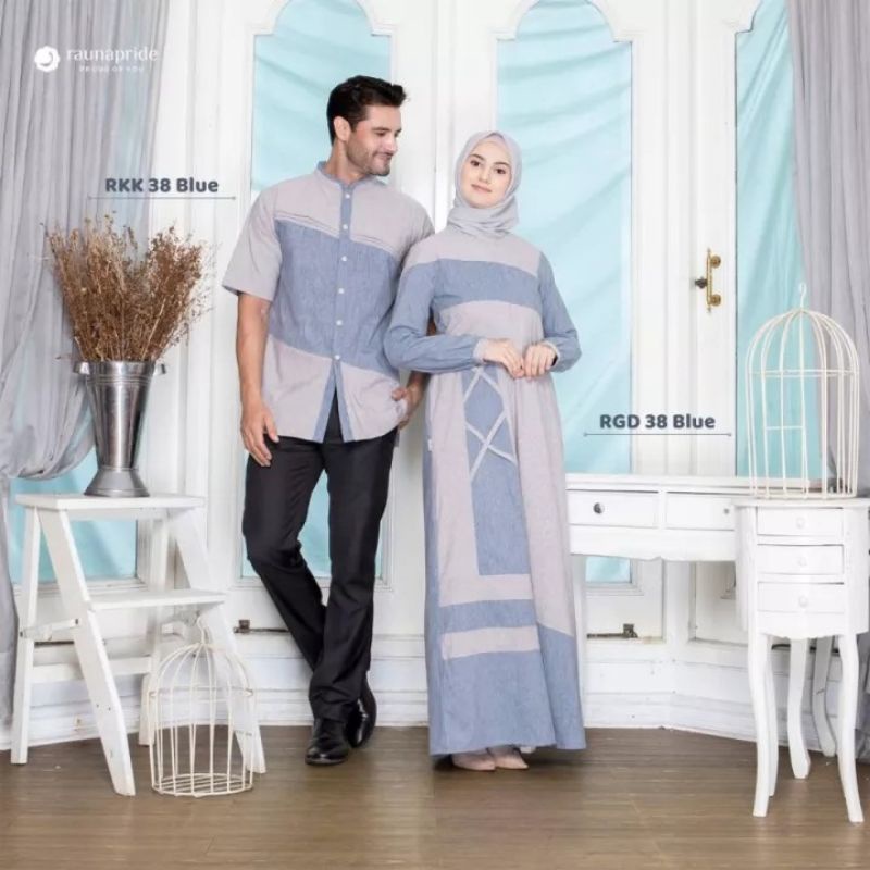 Gamis Koko Couple Rauna Rgd 38 Blue