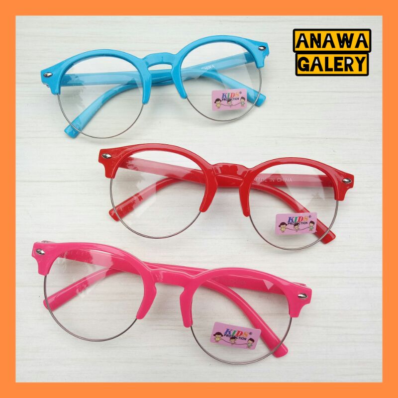 A15 Kacamata Anak Cowok Cewek / Kacamata Anak Unisex / Kacamata Anak kekinian / Kacamata anak korea 