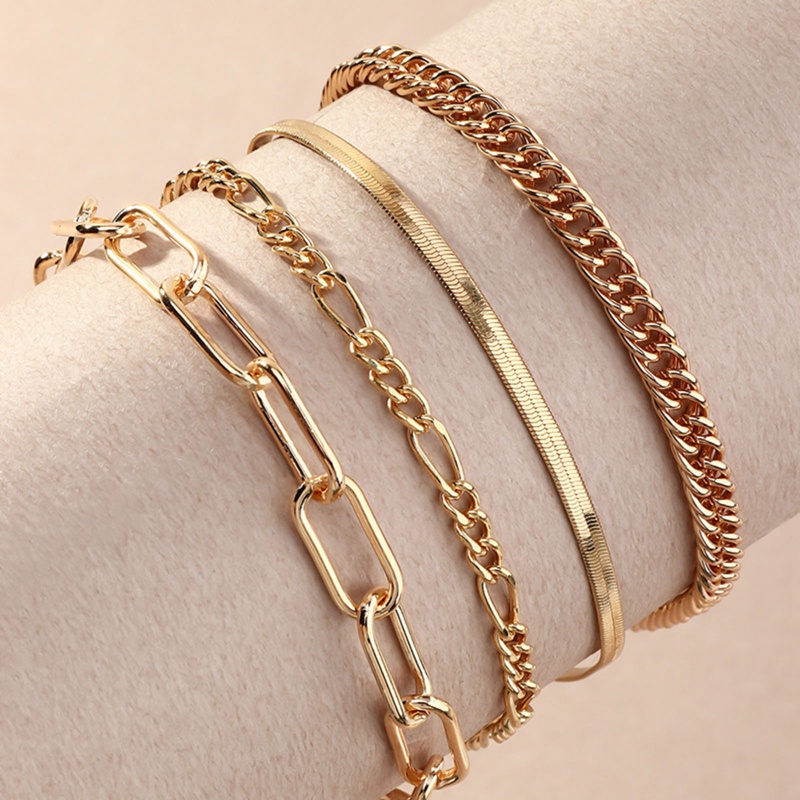 4 Pcs/Set Gelang Kaki Untuk Wanita Kupu-Kupu Bintang Hati Pesona Penjualan Panas Aksesoris Kaki Perempuan Kaki Rantai Gelang Perhiasan