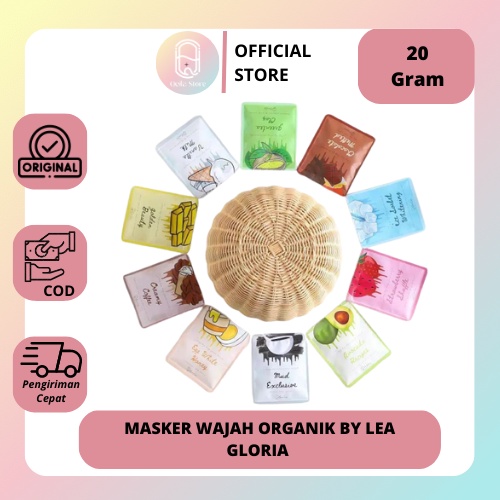 QEILA - MASKER WAJAH ORGANIK BY LEA GLORIA 20GR ORGANIC MASK BPOM | READY BANYAK