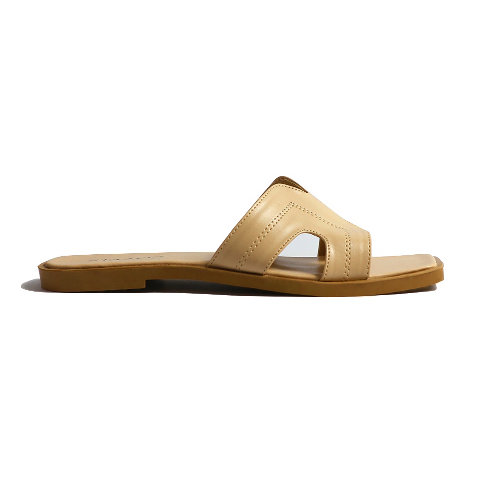 Sandal Flat Wanita Model H Sendal Slop Wanita Terbaru Sandal Slide - Mesha