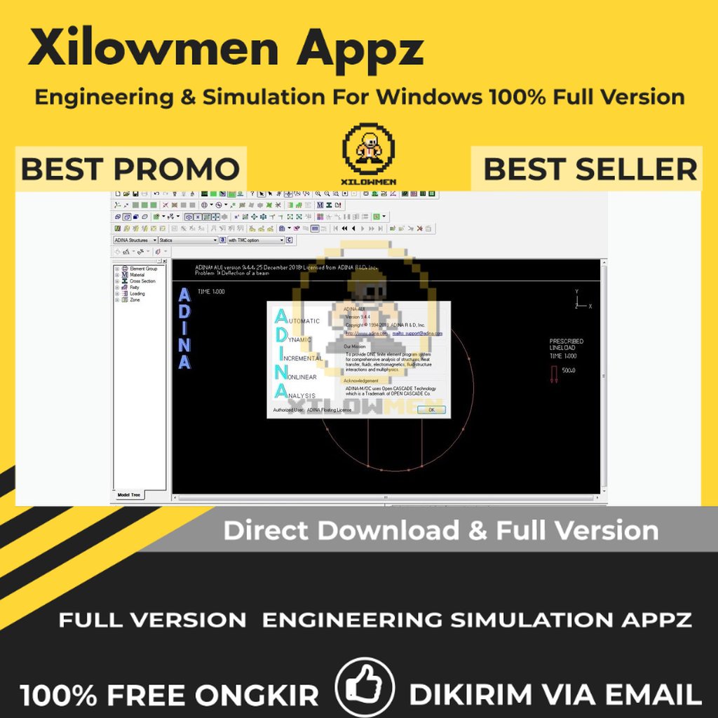 [Full Version] ADINA System Pro Engineering Software Lifetime Win OS