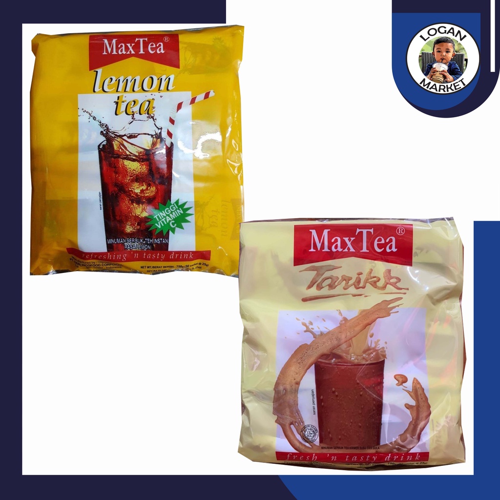 Max Tea Maxtea Teh Tarik Lemon Tea Bag Pack Isi 30 Sachet