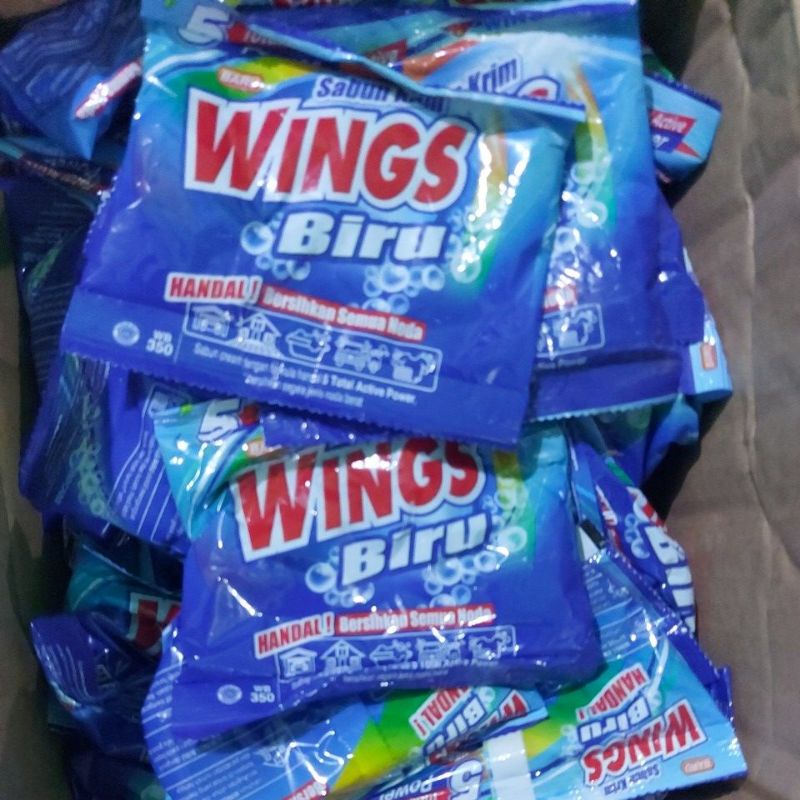 Sabun  krim WINGS biru