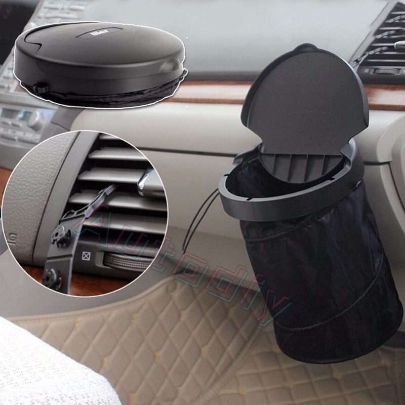 Foldable Car Dustbin Tempat Sampah Mobil Portable Collapsible Rubbish Trash Bin Pop Up Dustbin Gantung Travel Keranjang Sampah Berdiri