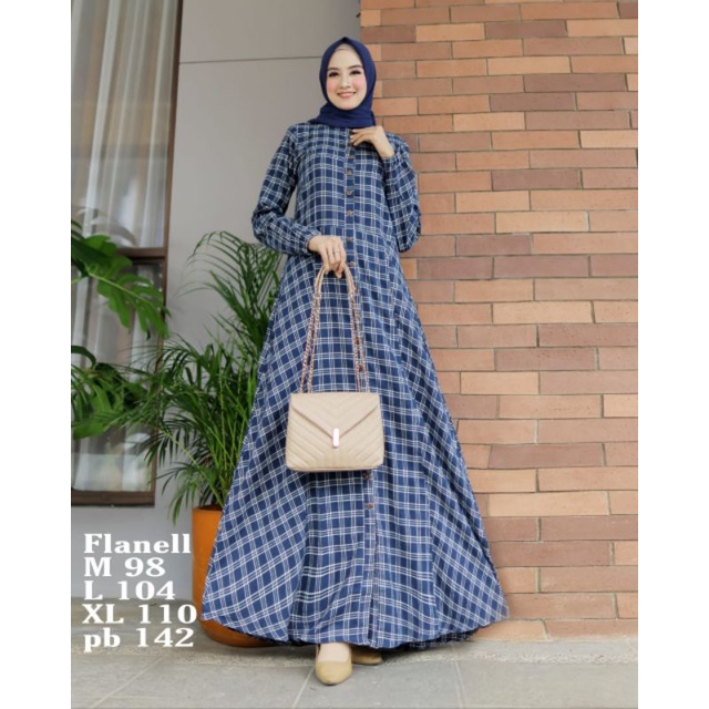 Gamis KOTAK FLANEL