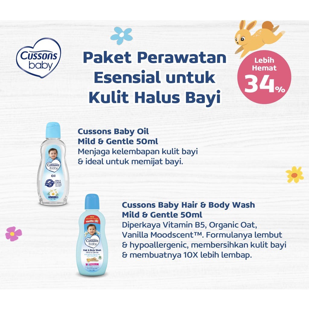 Cussons Baby Basic Essential Pack /Cussons Baby Medium Gift Bag Set / me gift / cussons / cussons baby / sabun bayi / bedak bayi / baby oil / hair lotion bayi ARJUNA