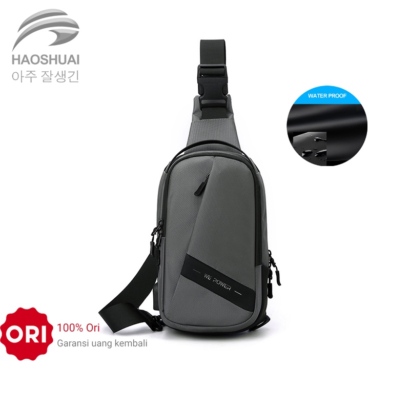 HAOSHUAI 2113 Tas Selempang Pria Sling Bag Pria Waterproof WATCHKITE WKOS