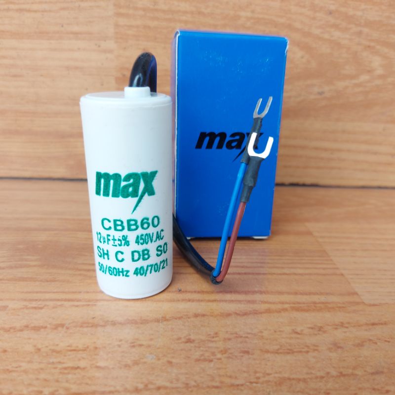 Capasitor MAX Bulat 12/450 Kapasitor Bulat Max12uf/450v