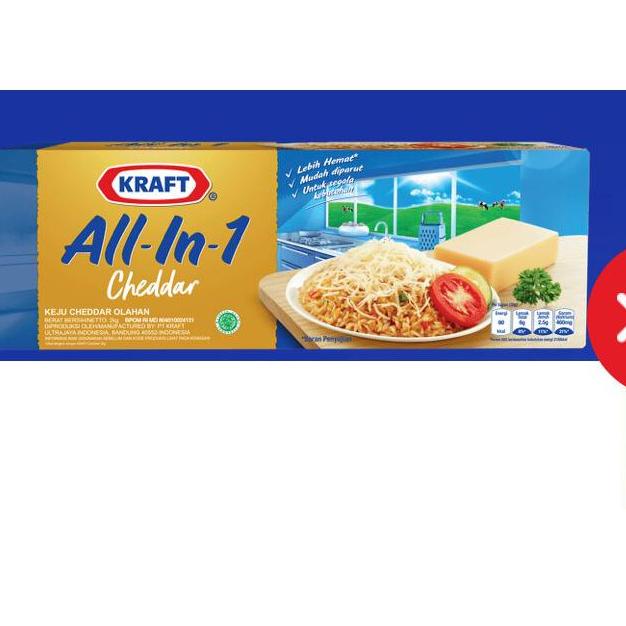 

☇ Keju Kraft Cheddar All-in-1 2kg - Cheese ✪