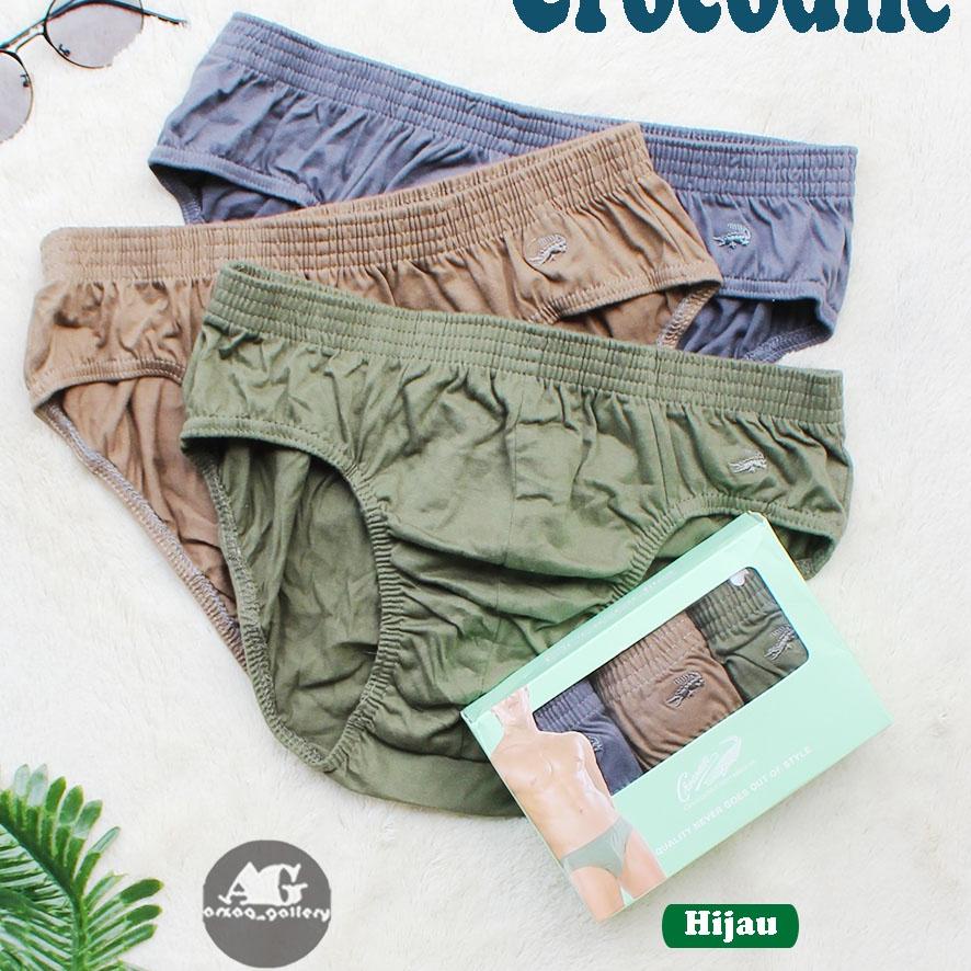 ✷ [ isi 3 pcs ] CD CROCODILE  HIJAU / Celana Dalam Pria / Celana Dalam Crocodile / Cd Pria / Celana 