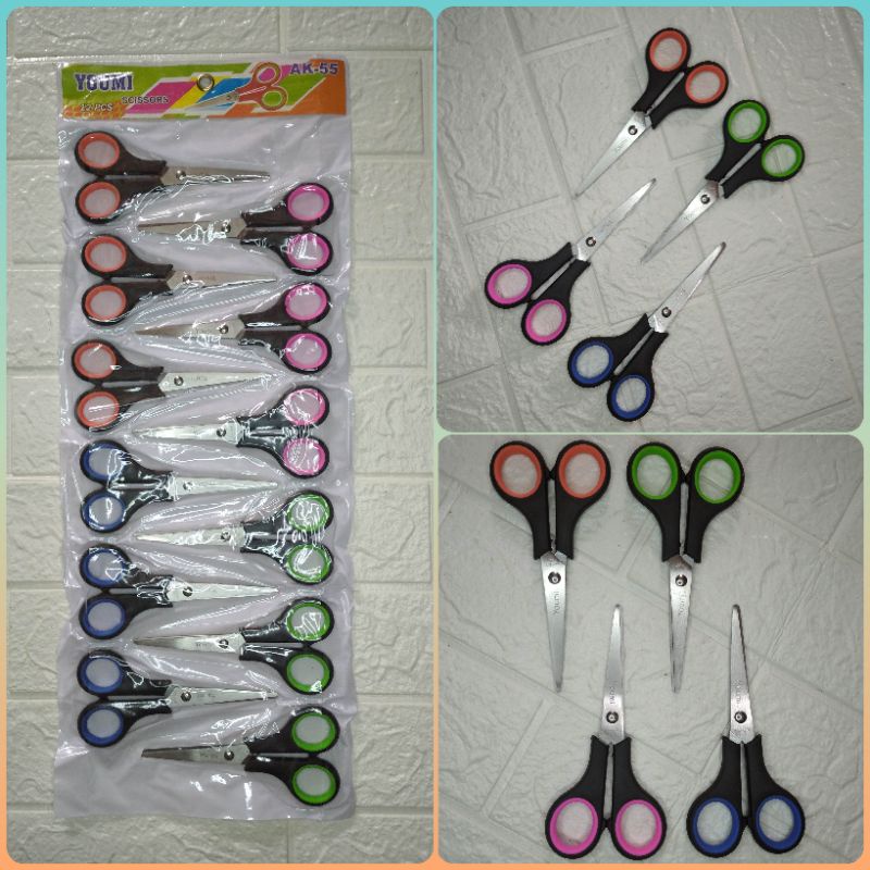 

12pc Gunting ukuran sedang 14cm