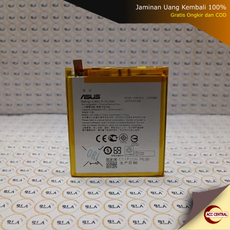 Original Baterai Batre C11P1601 Asus Zenfone Live ZB501KL A007