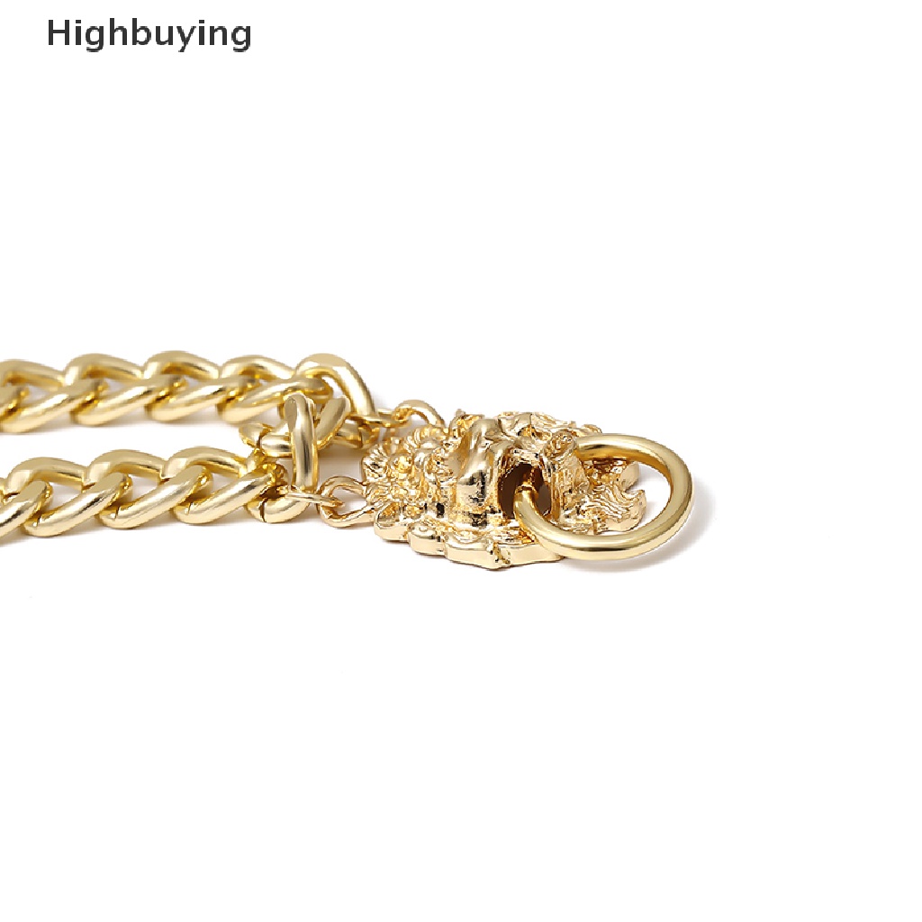 Hbid Logam Hip Hop Lion Locket Pendant Kalung Punk Rantai Wanita Gadis Baru Glory