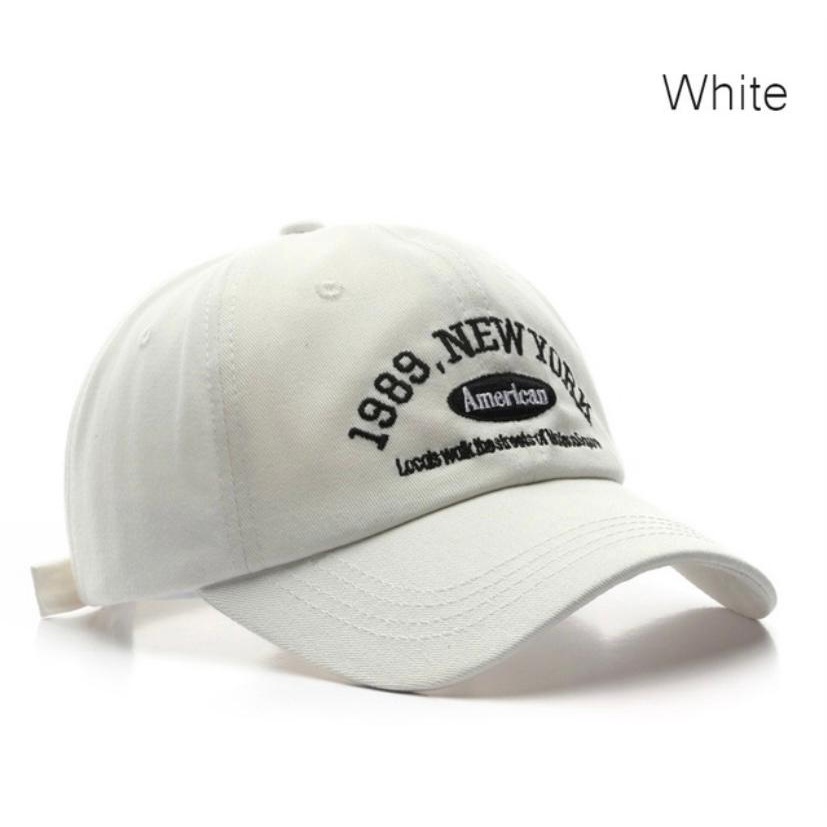 Cuci Gudang- Topi Unisex Cap Hat Cotton Material Bordir Brooklyn Baseball / Baseball Cap Korea Trendy - COD