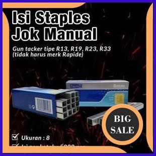 

limited stock RAPIDE Isi Staples Jok Isi Gun Tracker Gun Tacker Staples Gun 8mm 8 mm 1F3B2