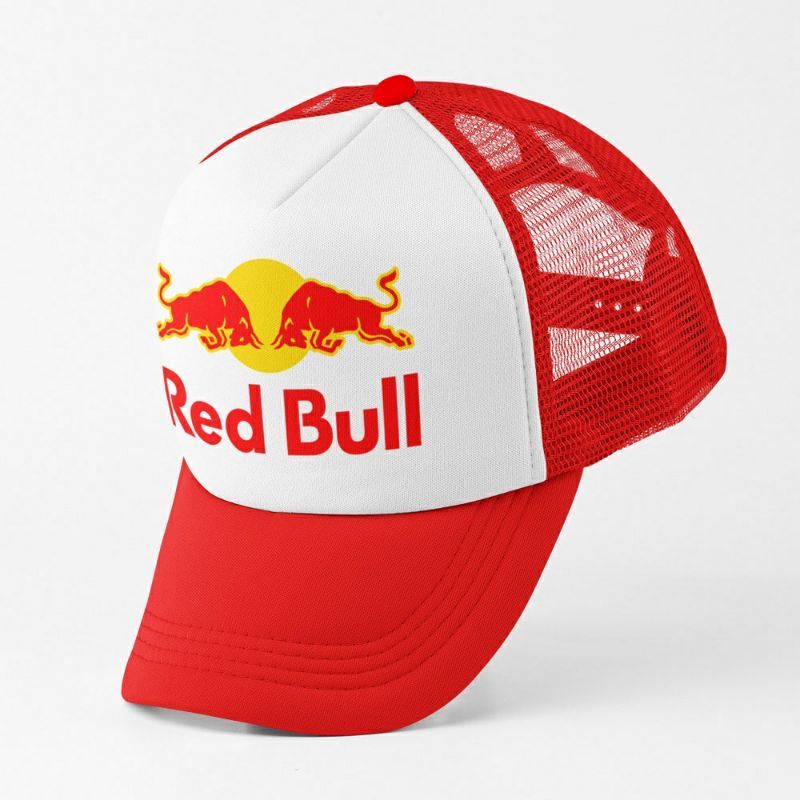 Aerodistro - Topi Jaring Redbull/Topi Trucker Redbull/Topi Snapback Redbull