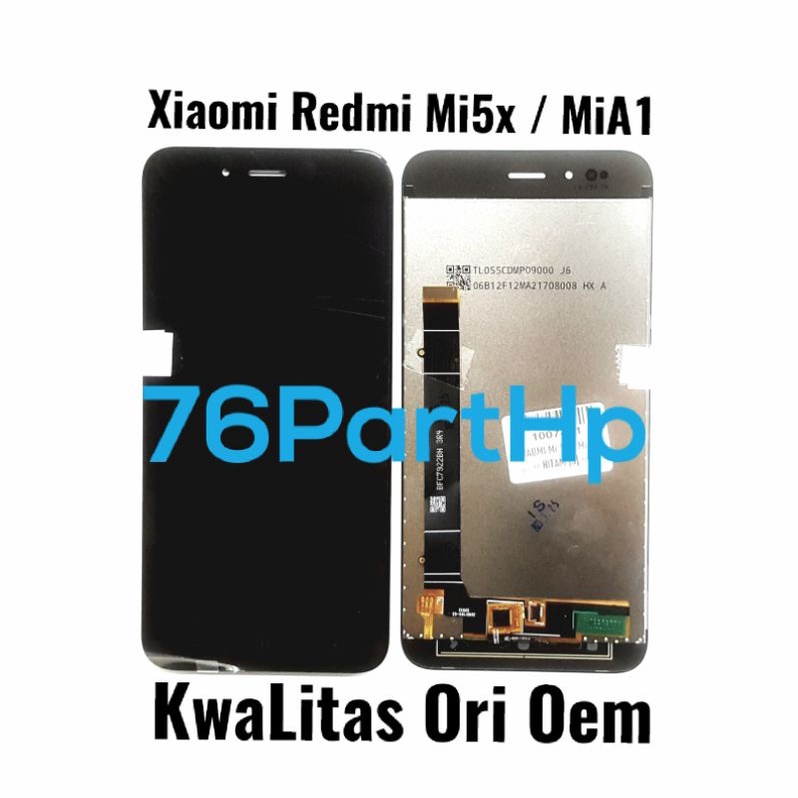 Lcd Touchscreen Fullset Kwalitas Ori Oem Xiaomi Redmi  Mi5X - MiA1 - Hitam