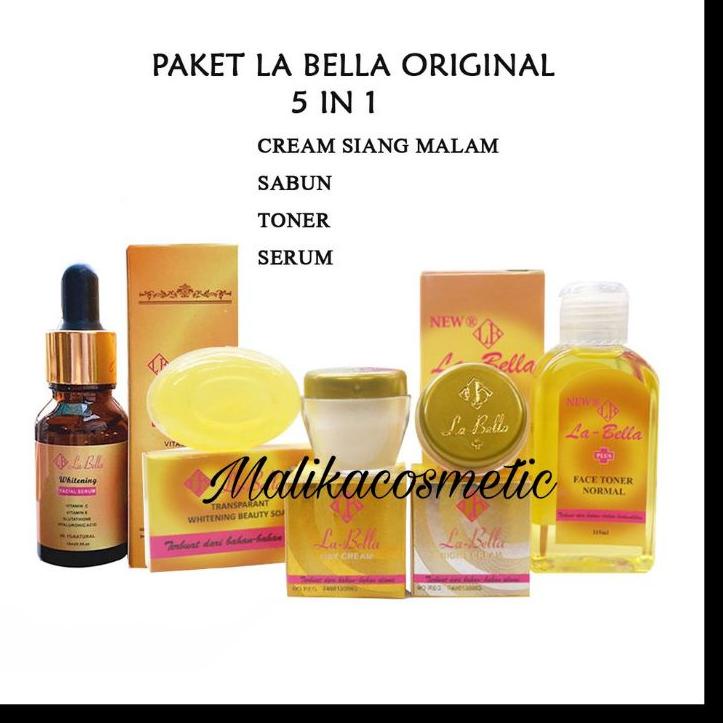 ✯ PAKET 5 IN1 CREAM LA BELLA / Paket lengkap Labella gold original / La bela / La bella Original ➾