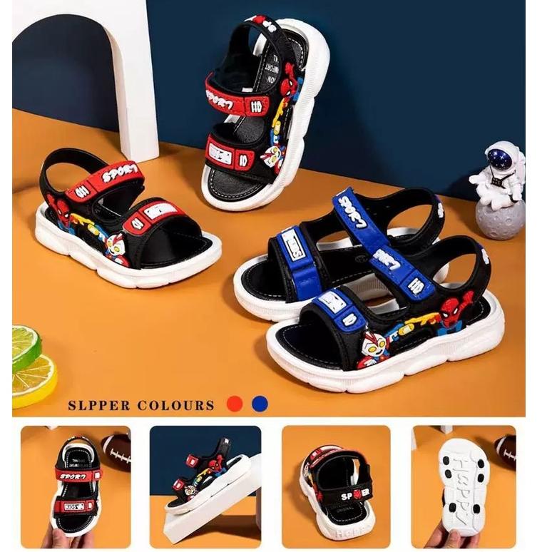 ✓ Sandal Anak Laki - Laki Jelly SPORT SPAIDER Import