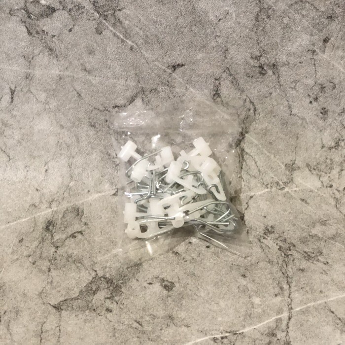 Kawat Kaitan Gantungan Plastik Gorden / Horden Alumunium Segi