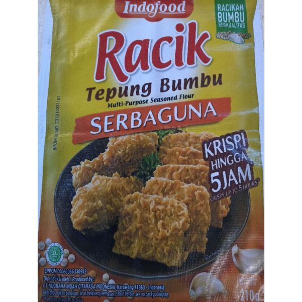 

BUMBU RACIK TEPUNG AYAM KRISPI dan RACIK TEPUNG SERBAGUNA 210gr /75 gr