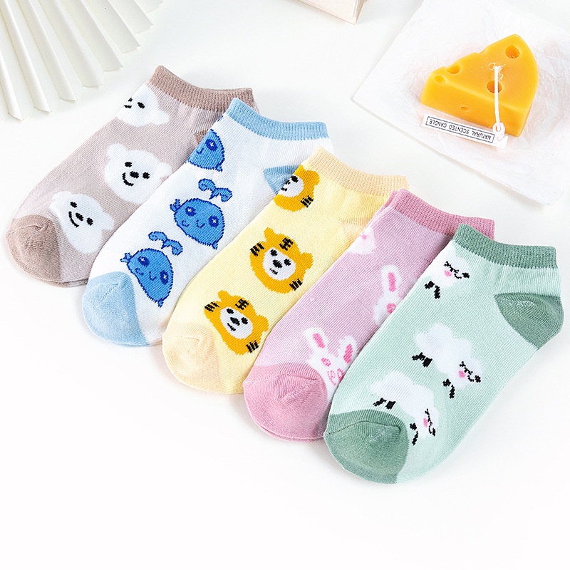 ⭐️𝐈𝐇𝐒 𝟖𝟕𝟓 𝐋𝐚𝐦𝐩𝐮𝐧𝐠⭐️Kaos Kaki Wanita Pria Motif Animal Import Kaos Kaki Pendek Ankle Socks Unisex Fashion Korea