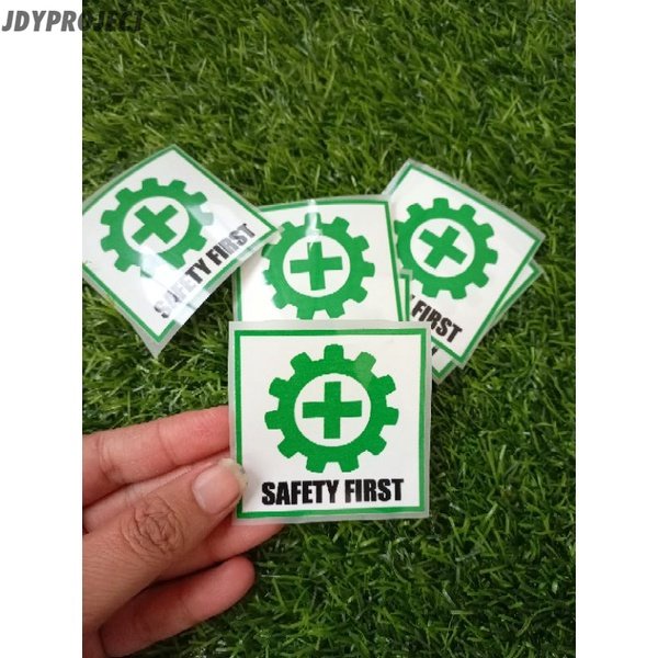 

STIKER STICKER LOGO SAFETY FIRST