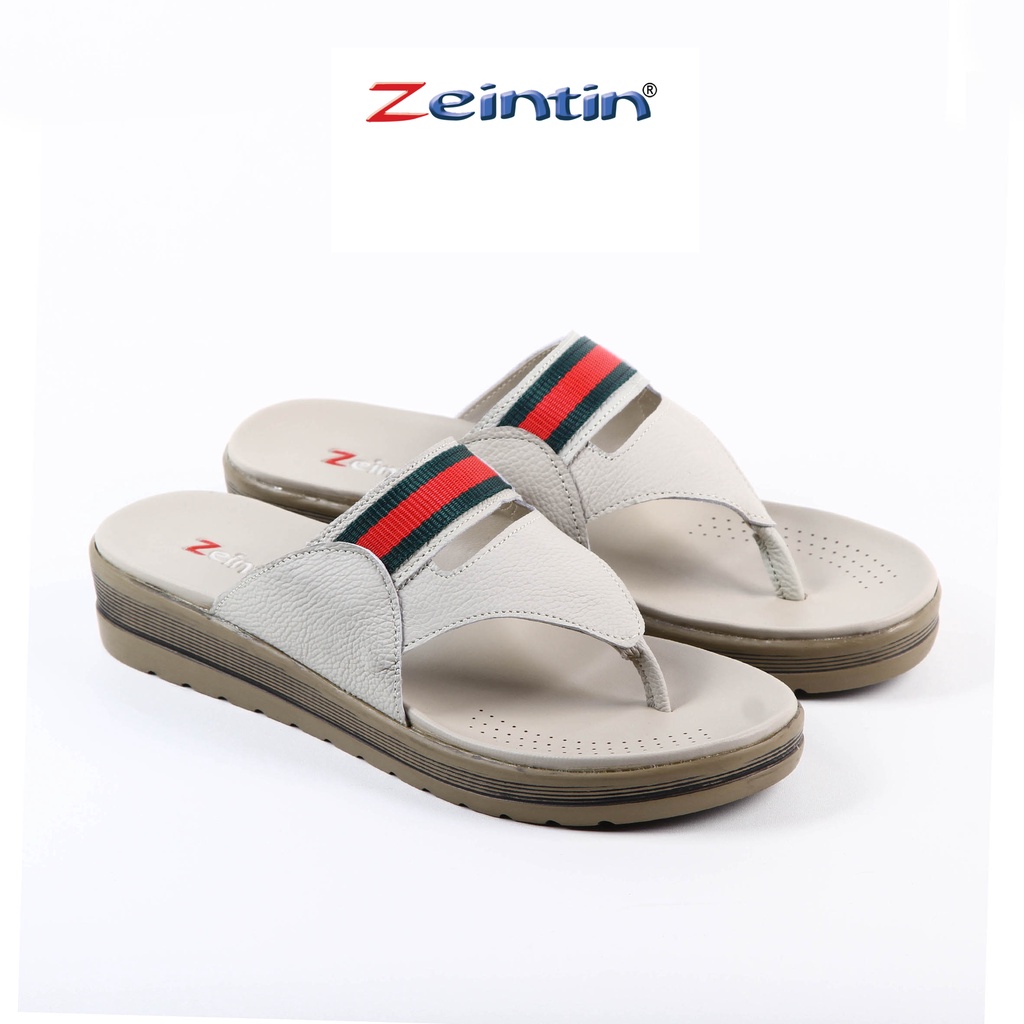 Zeintin - Sandal Wanita kulit Asli Slip On Murah |  Sandal Wedges | Original Zeintin WR