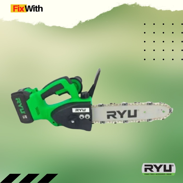 Mesin Gergaji Pohon Baterai Ryu RCCH 10 Cordless Chain Saw Ryu RCCH10