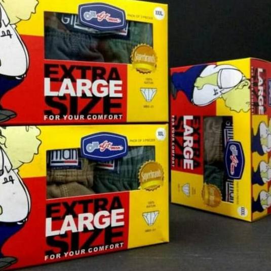 ✶ Celana Dalam pria Extra Large GT Man  MBS  XXL. .XXXL. XXXXL ➲