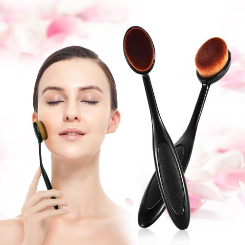 KUAS FOUNDATION OVAL / BRUSH MAKE UP FOUNDATION BENTUK SIKAT F949