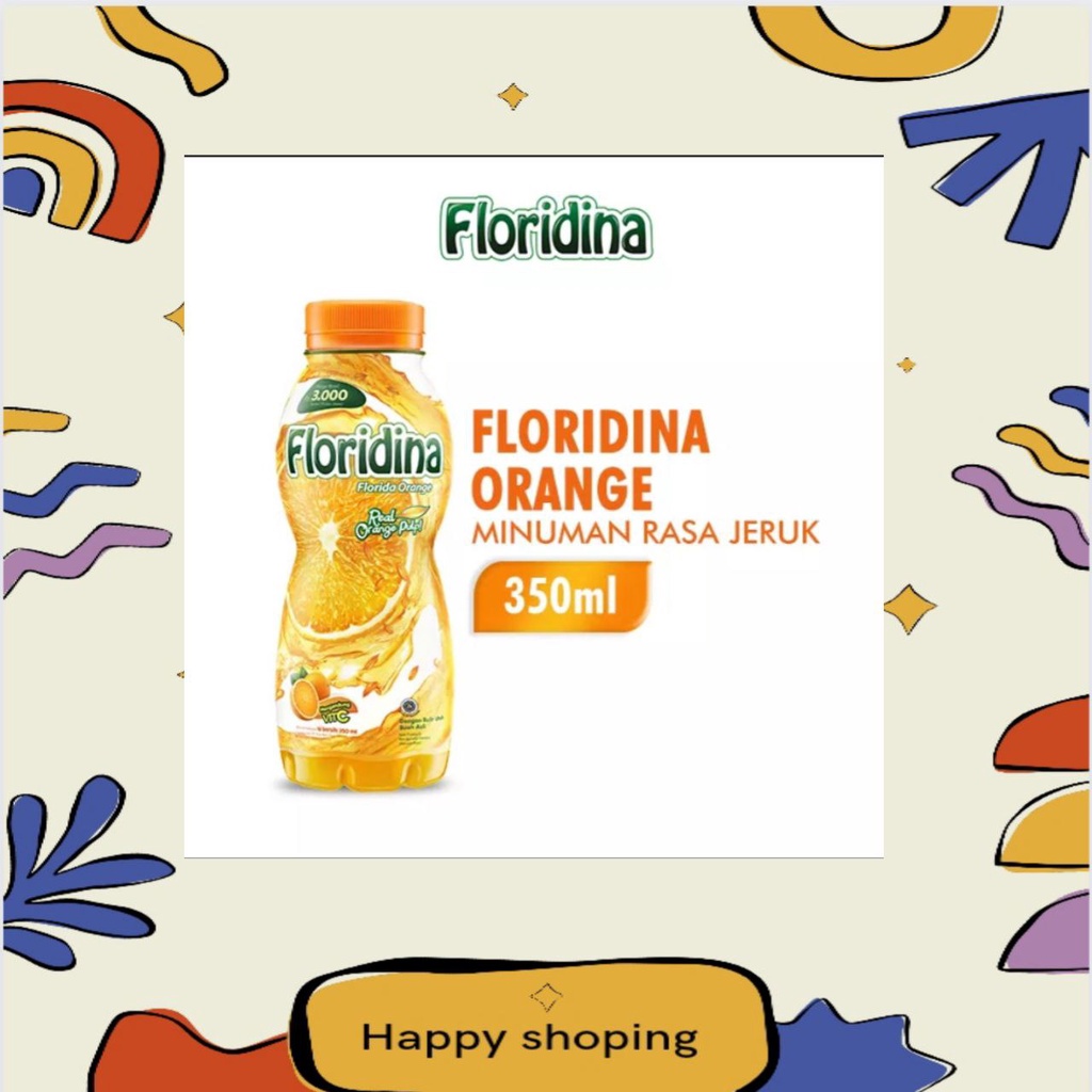 

floridina orange minuman siap minum botol 350 ml