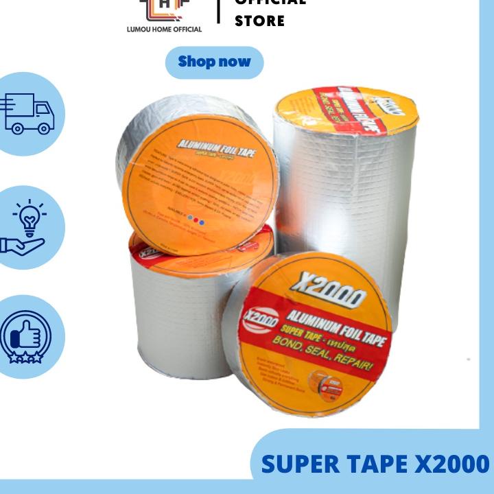➷ Lakban anti bacor 3 ukuran x2000, Super Tape X2000, lem super tahan lama, X2000 multi purpose tape