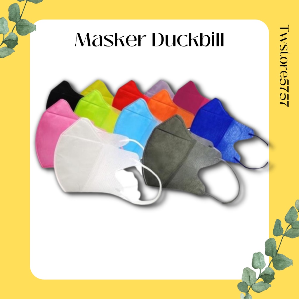 MASKER DUCKBILL DEWASA EZY/DR.ITC NONBOX/FACEMASK 3PLY EARLOOP WARNA BASIC/MIX ISI 50PCS/25PCS BOX/NONBOX/PACK