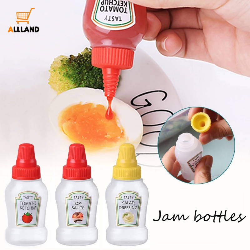 Botol Kecap Tomat Mini/Botol Peras Salad Saus Portabel Outdoor/Botol Madu Bento Kecil/Penyimpanan Di Kotak Makan Aksesoris Dapur