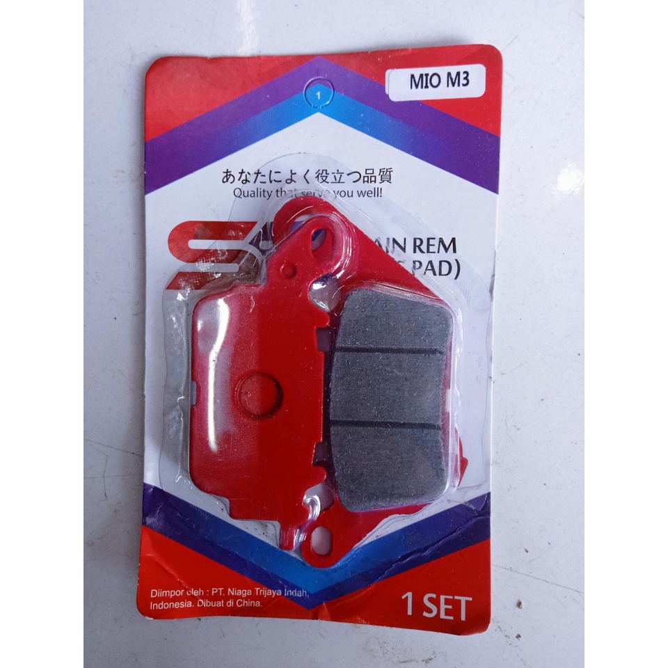 Kampas rem depan disped disc pad SS MIO M3 AEROX LEXI