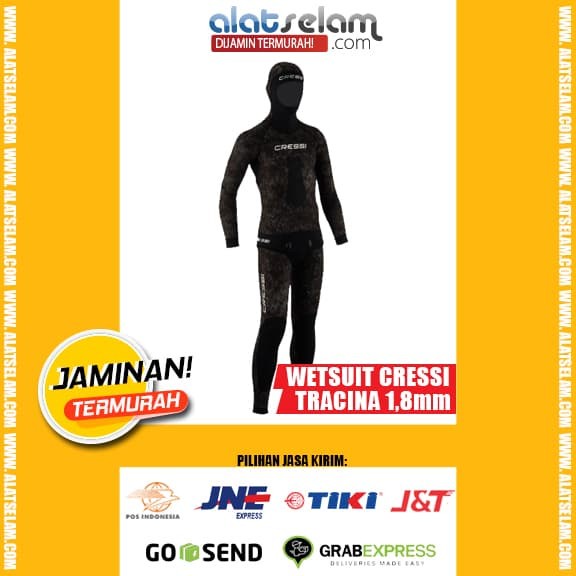Terlaris Wetsuit Cressi Tracina 1,8Mm - Freedive Spearfishing / Camouflage