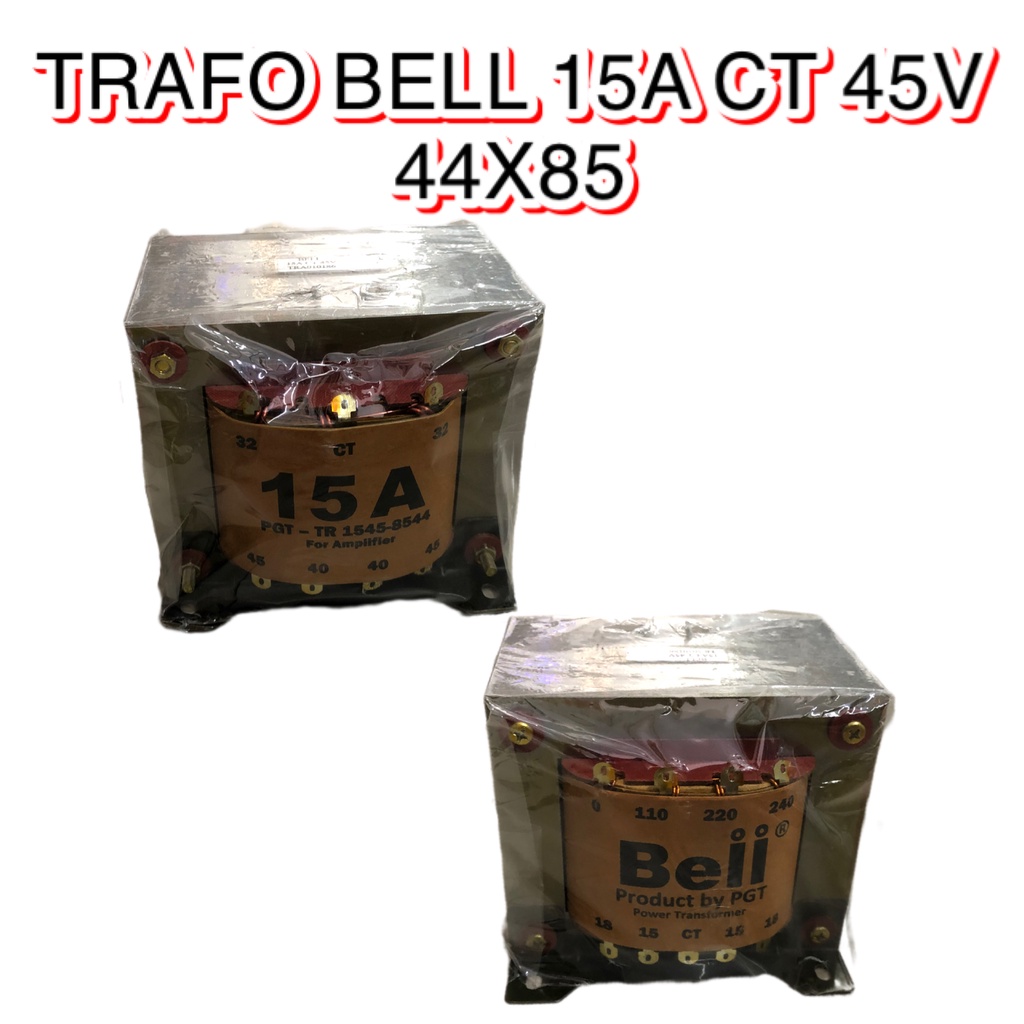 TRAFO BELL 15A CT 32/40/45V    44X85