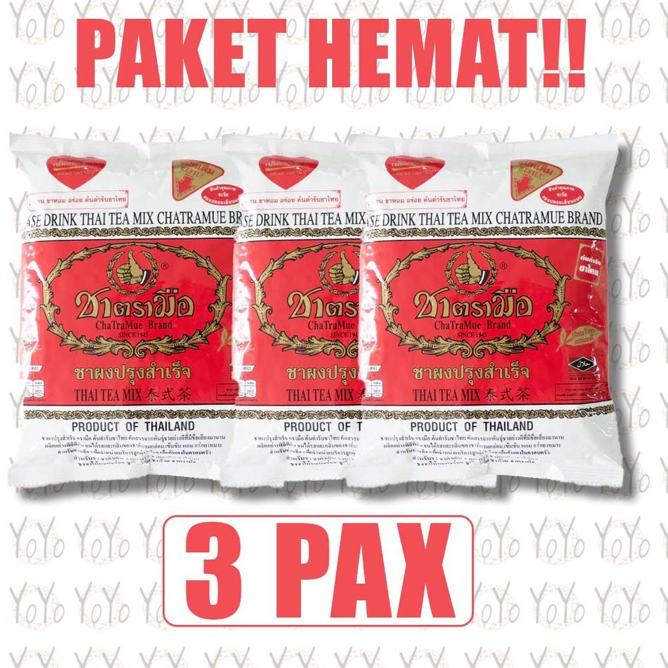 

▲ YoYo PAKET HEMAT THAI TEA ORIGINAL THAILAND 400gr 3bungkus ۩