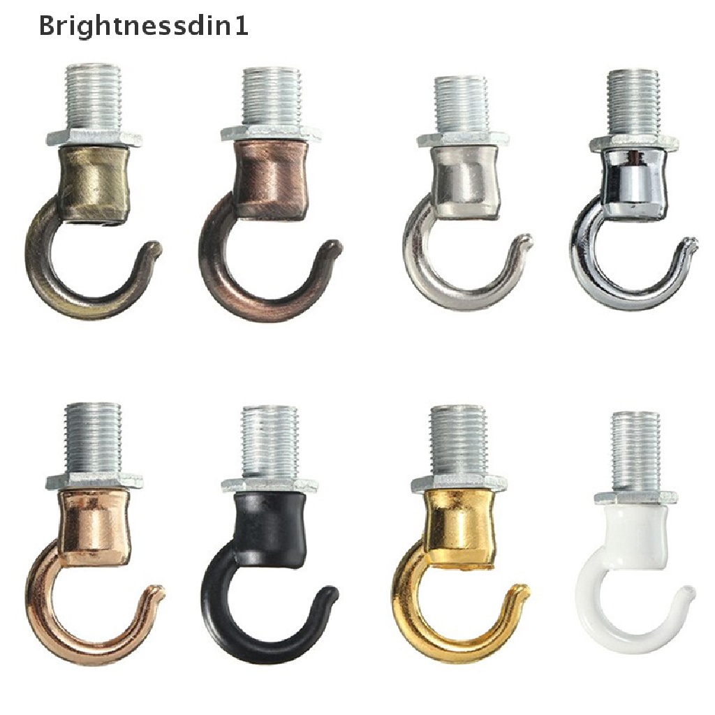 [Brightnessdin1] Thread M10 Vintage Metal Ceiling Rose Light Chandelier Hook Dengan Sekrup Fitgs Pembukaan Gaya Halus Butik