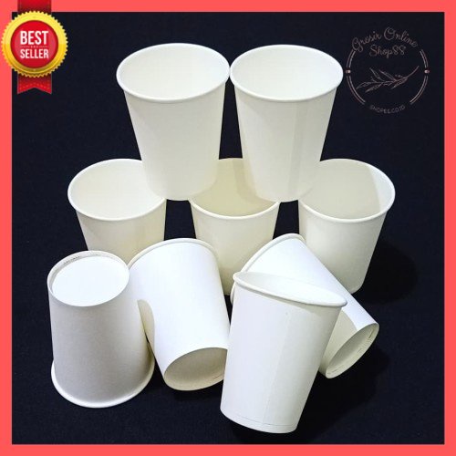 GOS -C407- 1 PCS Gelas Paper Cup - Gelas Kopi Paper Cup 8oz - Gelas Kertas Kopi