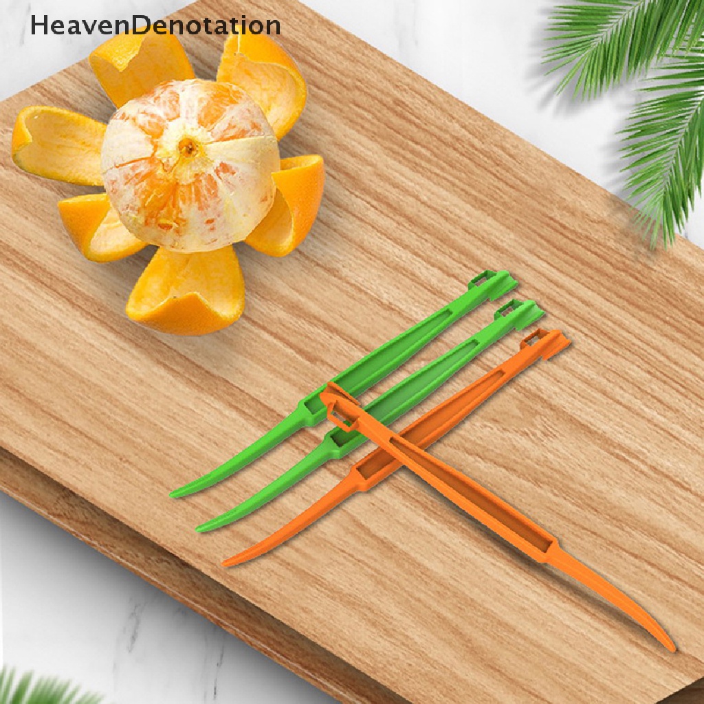 [HeavenDenotation] Alat Pengupas Kulit Jeruk Plastik Orange Peeler Citrus Remover Lemon Pemotong Kulit Jeruk HDV