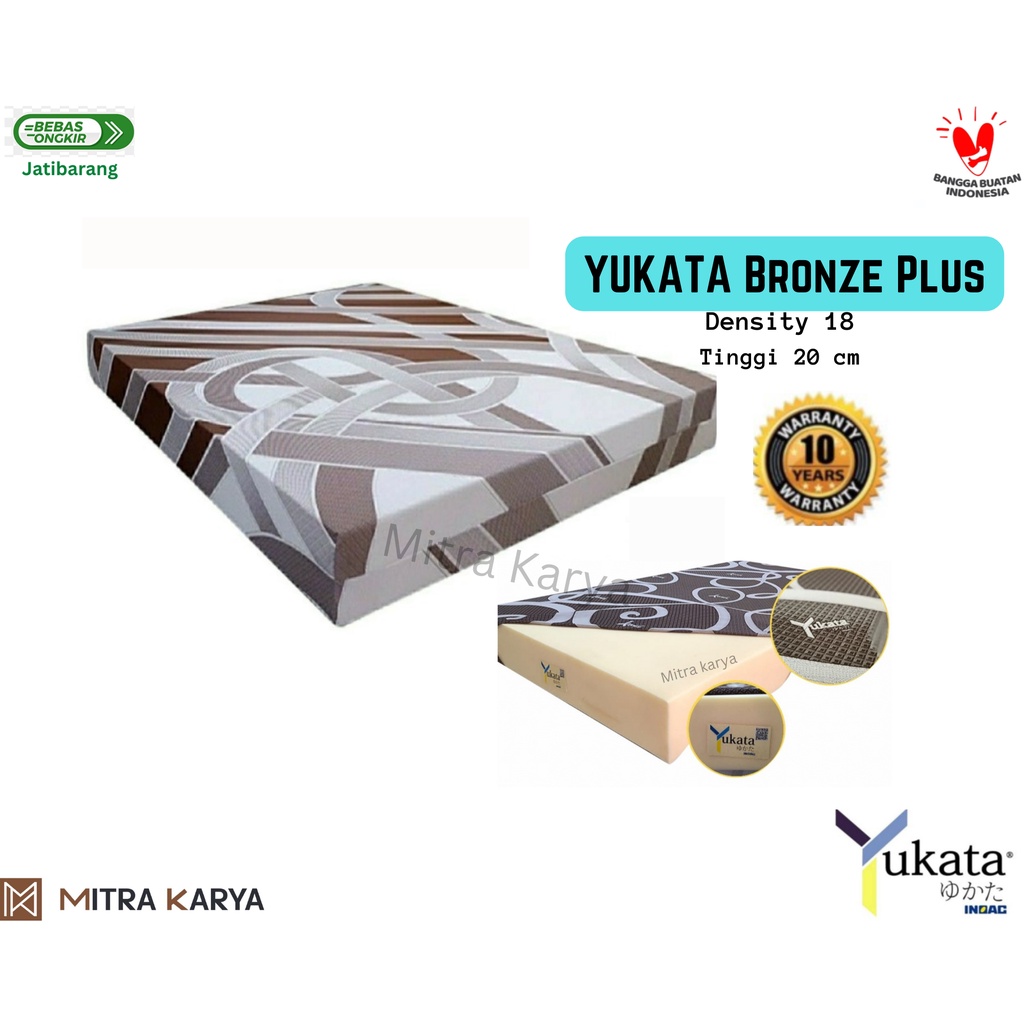Kasur Busa Yukata Original Bronze Plus Tinggi 20 Cm - Bronze+ Yukata Inoac Foam