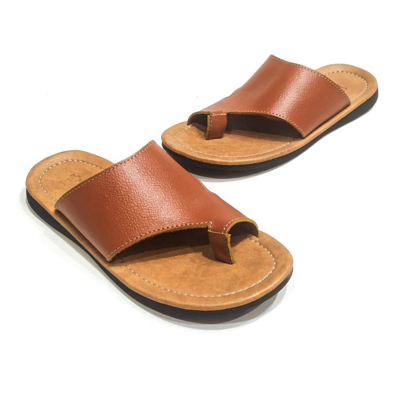 sandal pria kulit sapi asli sukaregang garut sandal capit pria sandal garut sandal model baru