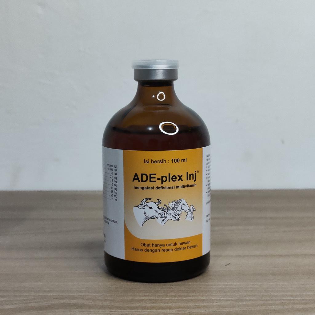 Vitamin ADE Plex 100 ml inj / Vitamin ADE Ternak SAPI KAMBING DOMBA AYAM / Suplemen Vitamin Hewan & 